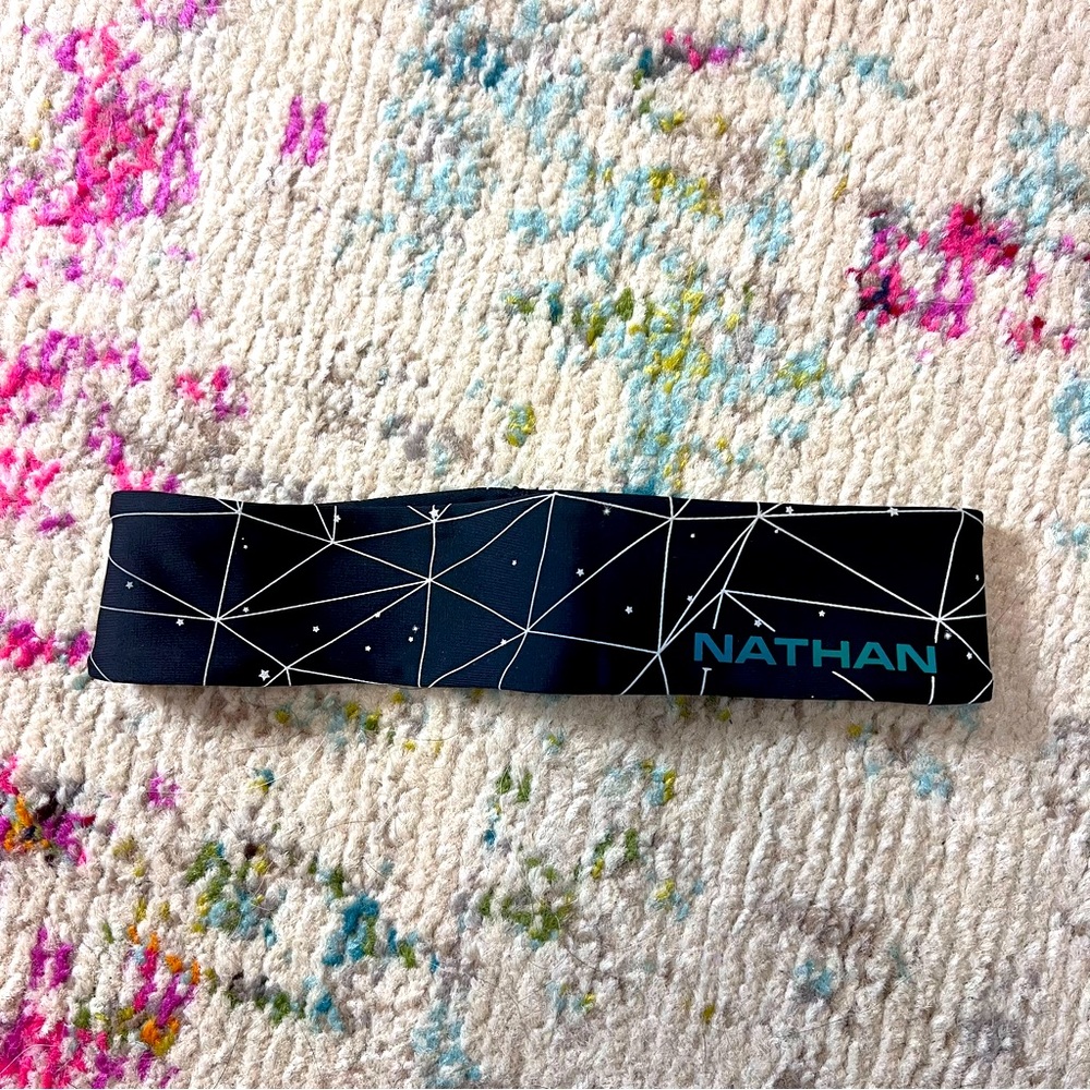 Nathan Reflective Running Hairband - Galaxy Nova Black